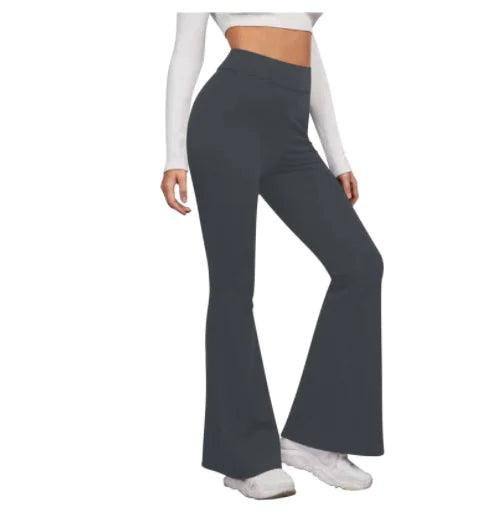 Tummy Control Flared Pants - Shoply