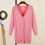 V-neck Woman Cardigan - Shoply