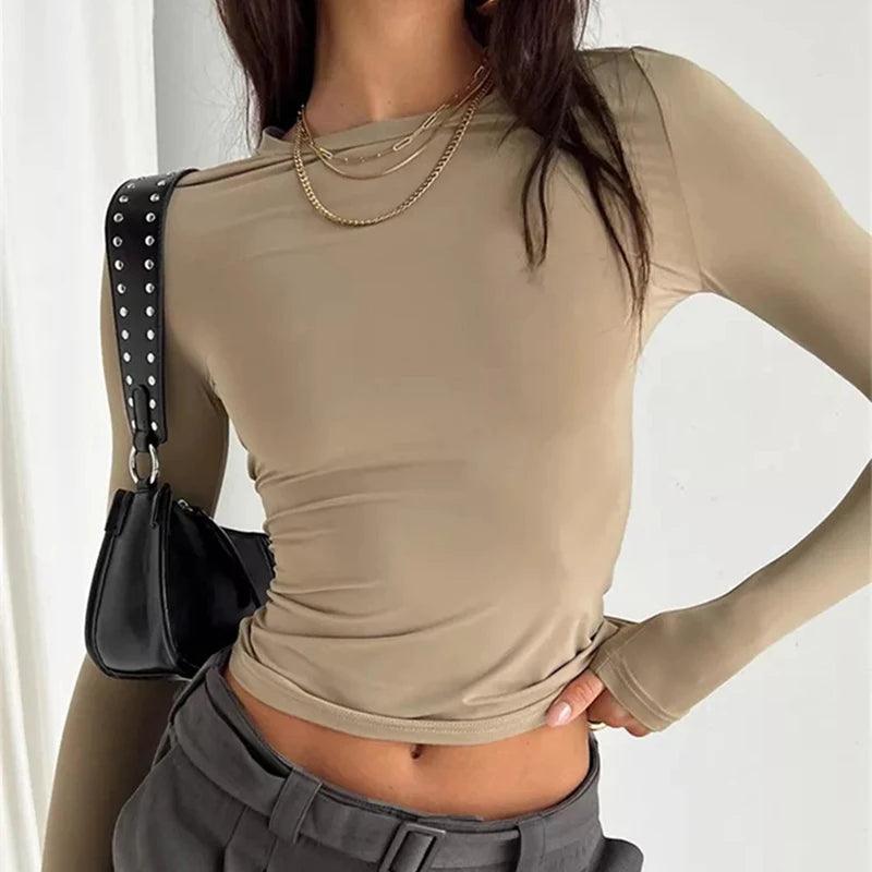 Women Long Sleeve T Shirt Spring - Shoply