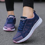 Womens Flats Sneakers Mesh Breathable - Shoply