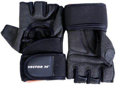 Vector X VX 500 Gym & Fitness Gloves (Black) - Mill Sports