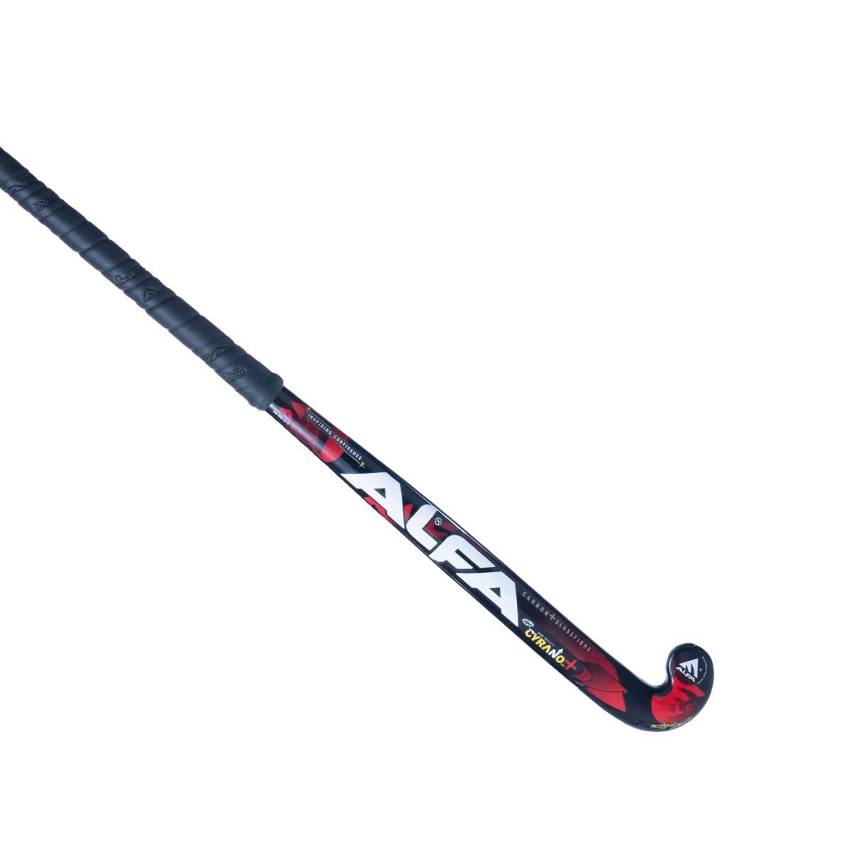 Alfa Cyrano Painted Wooden Field Hockey Stick - Mid Bow - Mill Sports