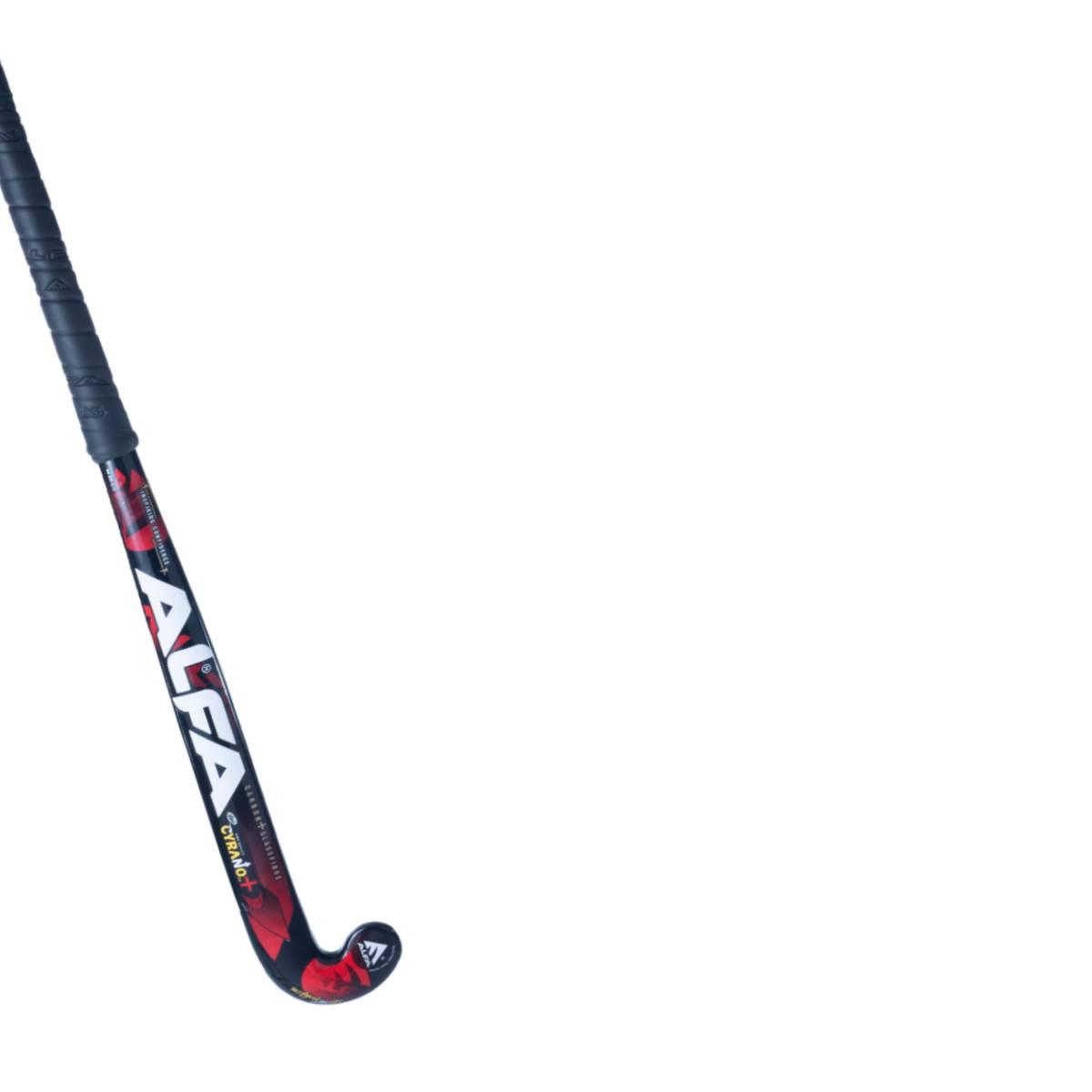 Alfa Cyrano Painted Wooden Field Hockey Stick - Mid Bow - Mill Sports