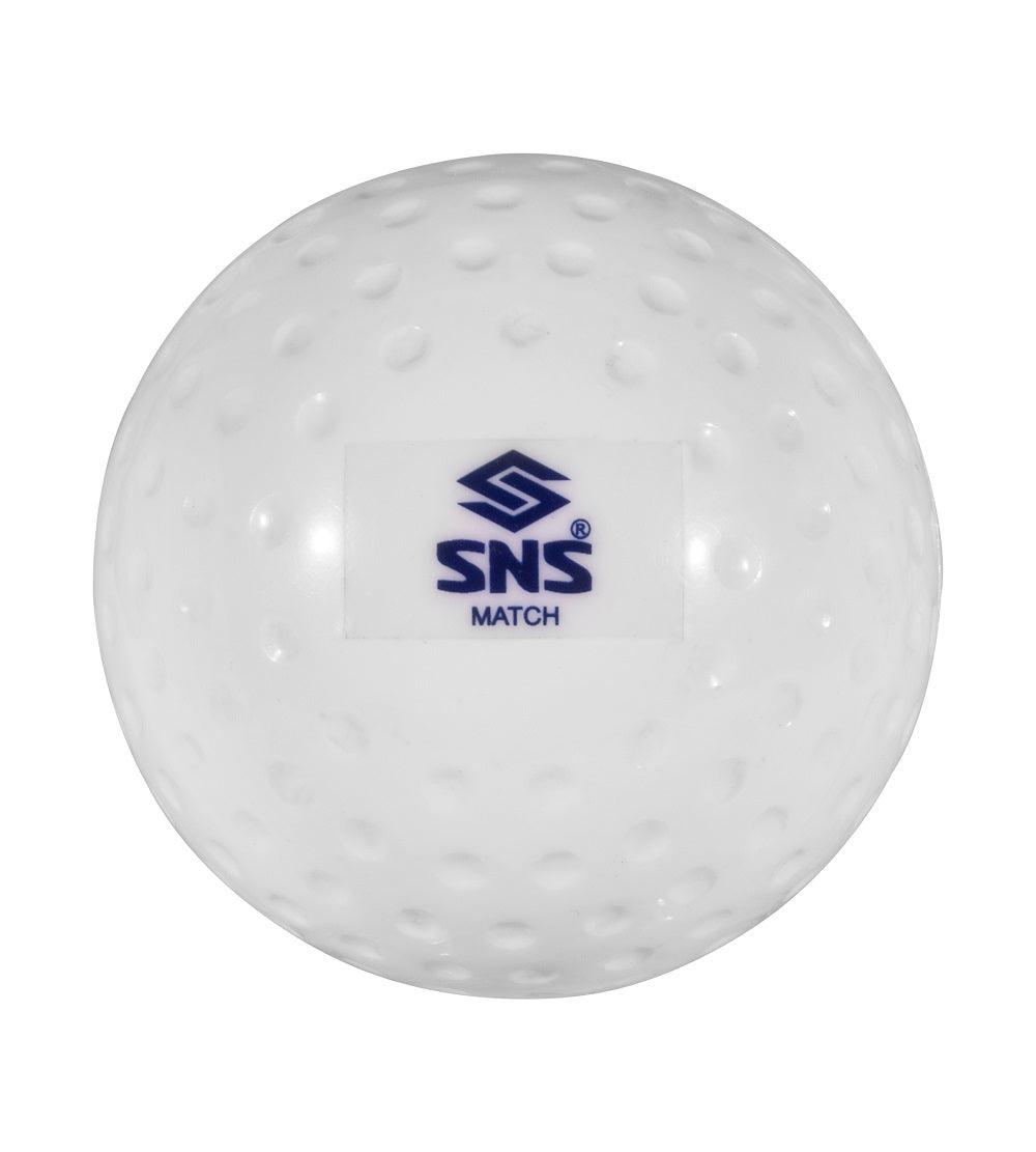 SNS Match Dimple Hockey Ball (White) - Mill Sports 