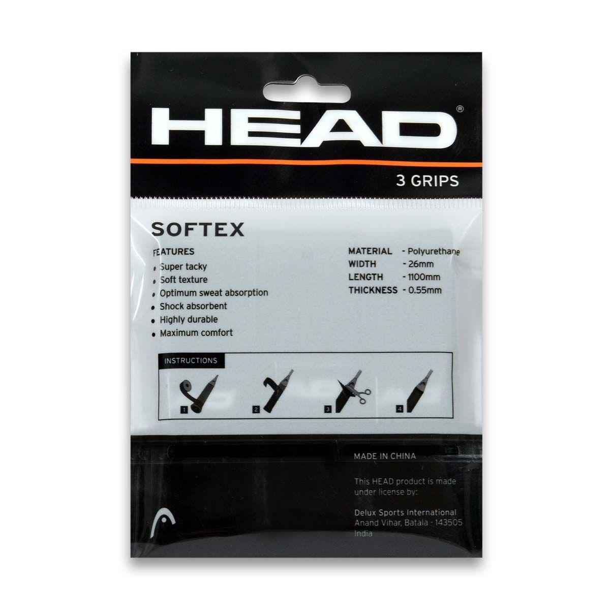 HEAD SOFTEX BADMINTON GRIP (3 PCS) - Mill Sports