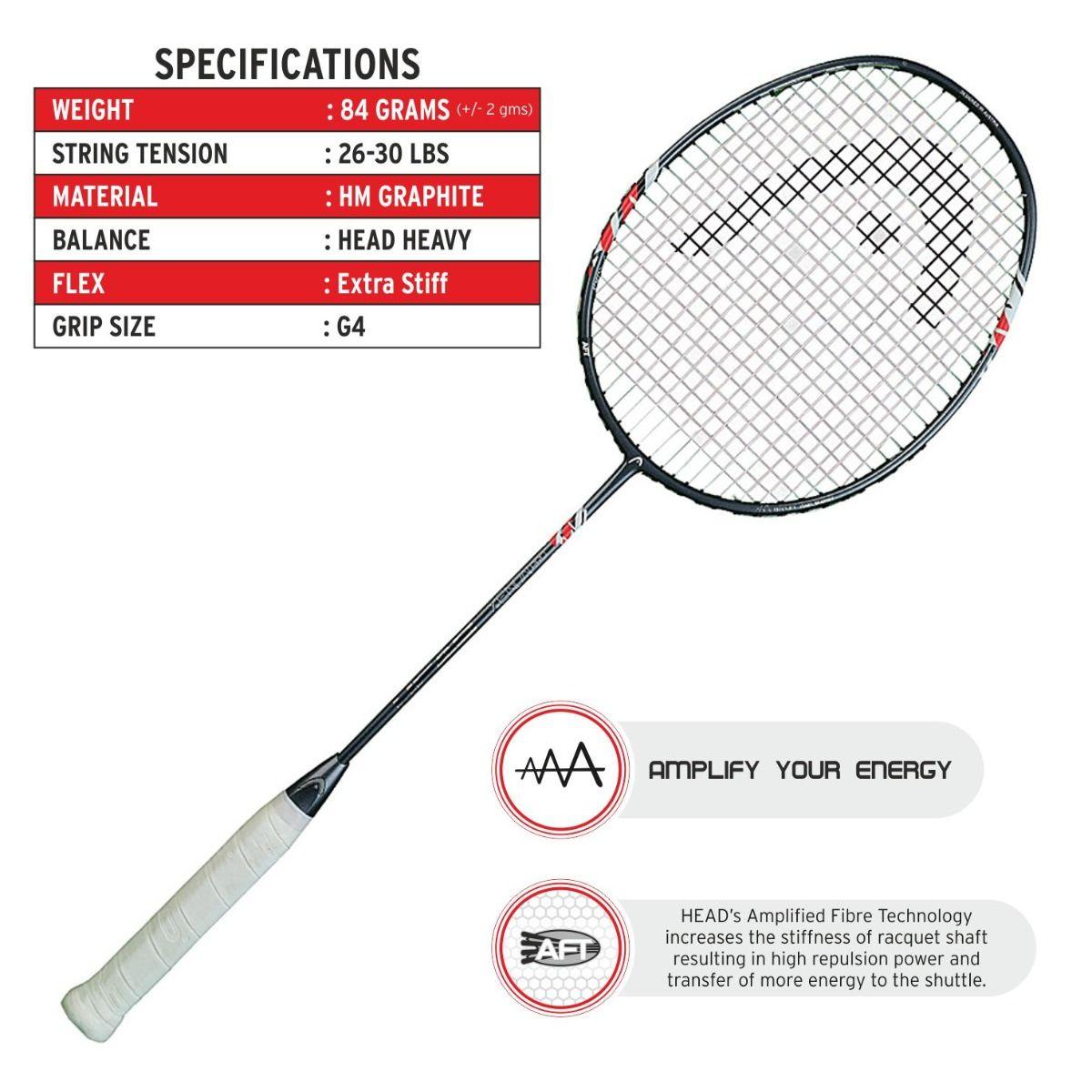 HEAD Xenon Pro Badminton Racket (STRUNG) - Mill Sports 