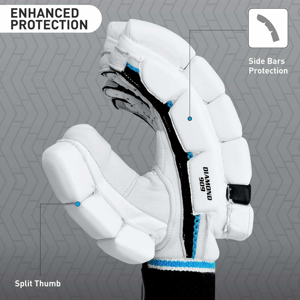 GM Diamond 909 Batting Gloves - Mill Sports 