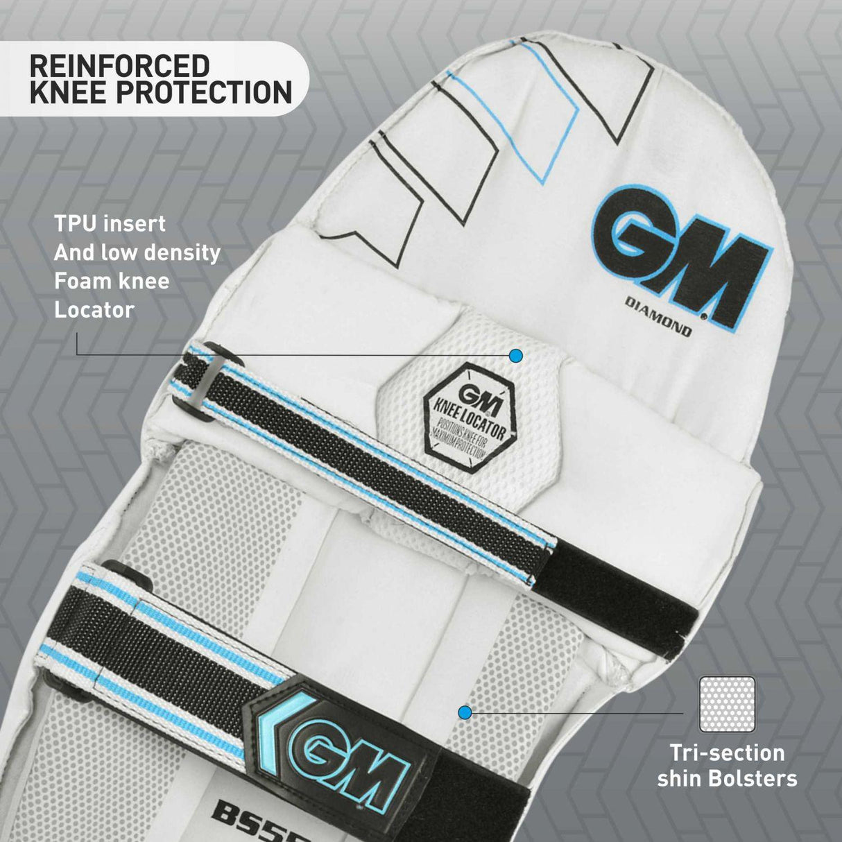 GM Diamond Batting Pads Mill Sports