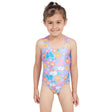 Zoggs Girls Sizzle Print Actionback One Piece Swimsuit - Shoply