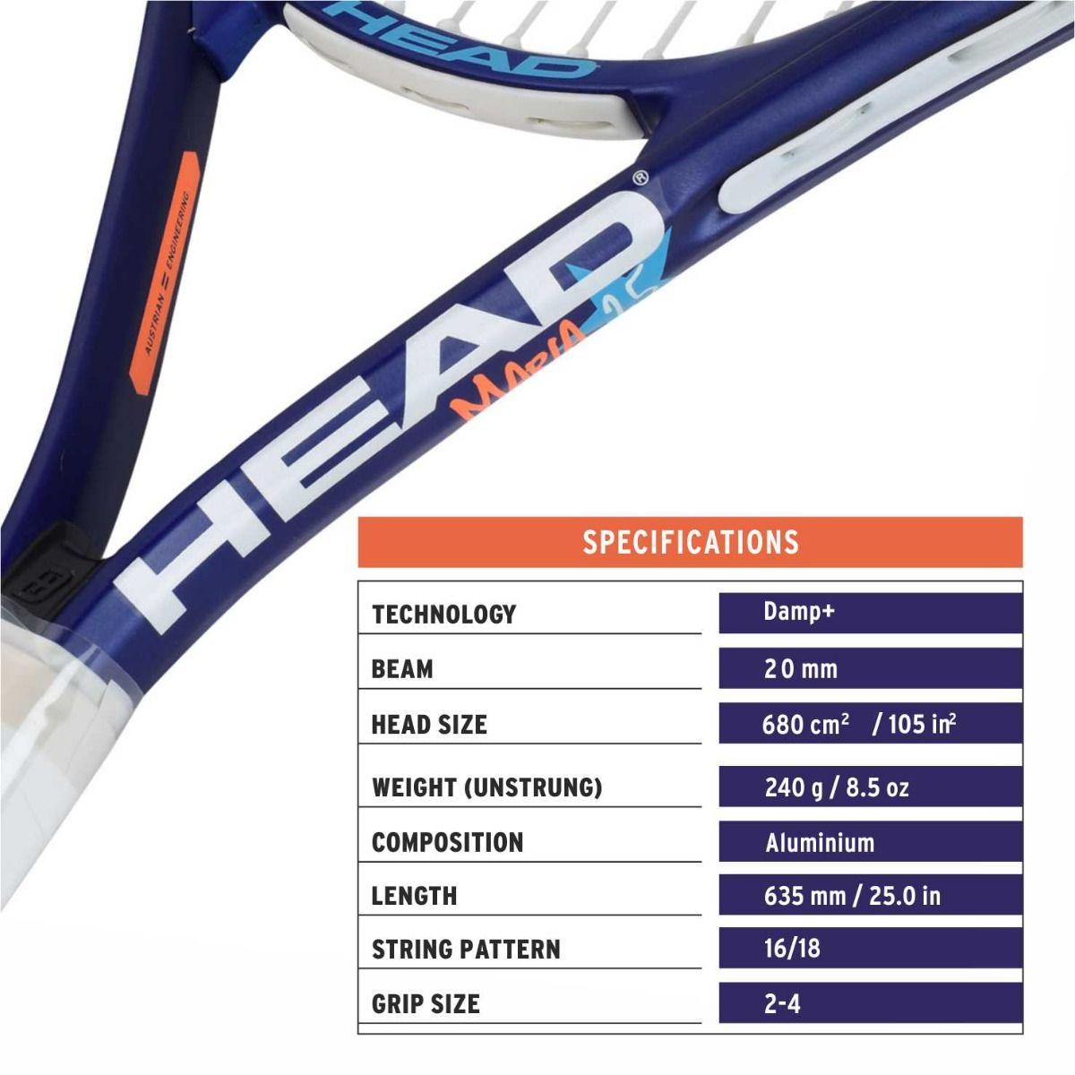 HEAD MARIA 25 TENNIS RACQUET - Mill Sports 