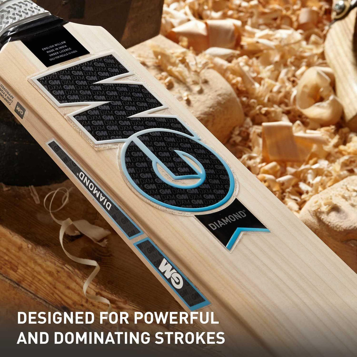 GM Diamond 303 English Willow Grade 4 Cricket Bat (Short Handle) Mill Sports